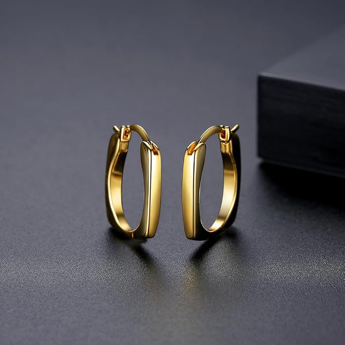 14K Gold U-Shaped Metal Ear Cuff, Stylish & Chic, Modern Design