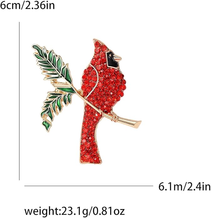 Bird Theme Brooch Pin Cute Bird Animal Brooches Accessories Christmas Birthday Gift for Women