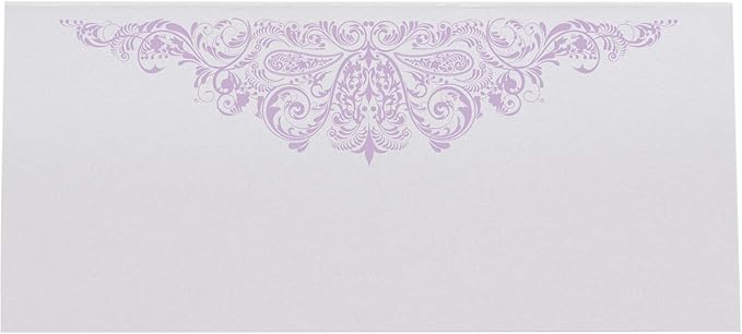 Paisley Place Cards, Lavender (Choose Color), Set of 25, Pre-cut and Scored - Wedding, Party, Dinner, and Special Events - Made in the USA