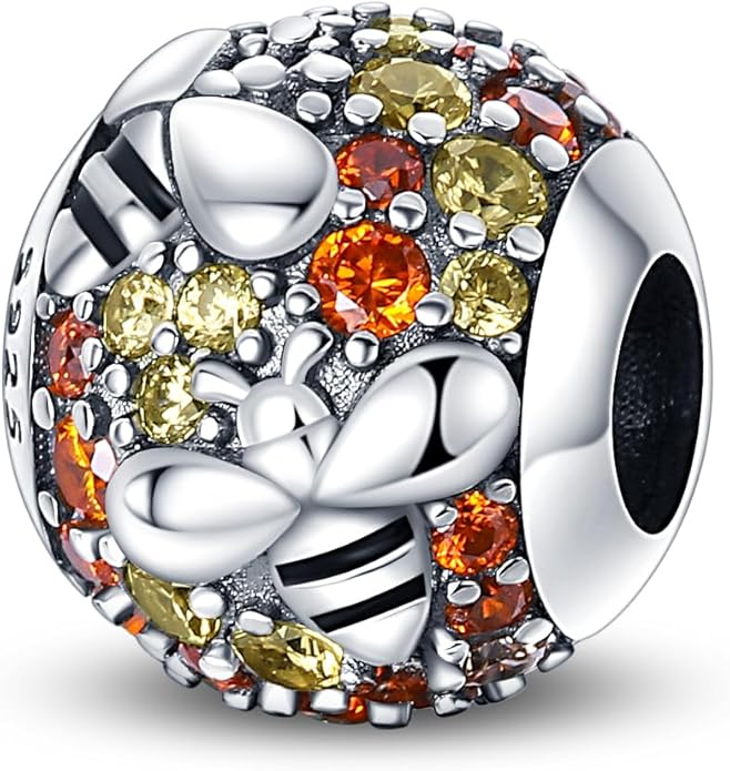 LIGHTDOG 925 Sterling Silver Charm fits Pandora Charm Bracelet Necklaces Pendant Bead Charms Jewelry Gift for Women Family Friends