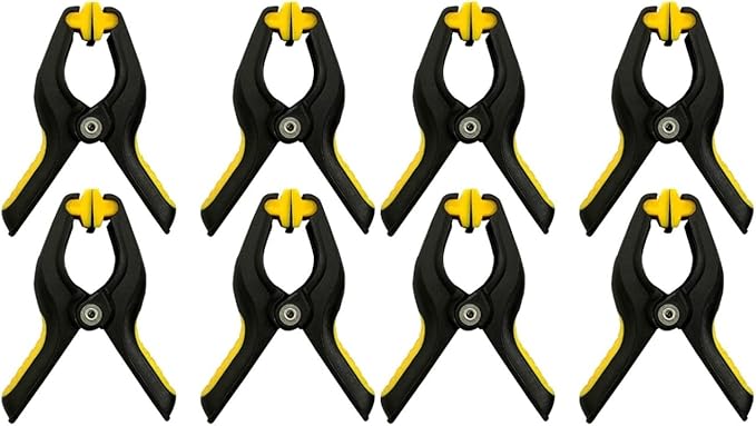 Mikikit 8pcs Screen Repair Clamp Kit Durable Lcd Screen Fastening Tools for Tablets Slip Grip Scratch-resistant Sponge Pad Easy to Use Heavy Duty Fixing Clamps