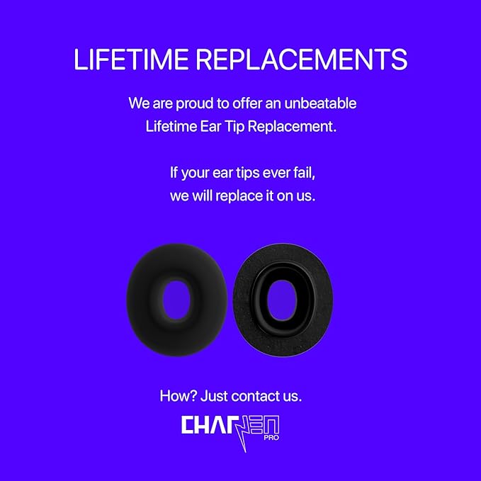 Patented AirFoams Pro Ultra V5.0 Memory Foam Ear Tips with Foam Shield for AirPods Pro 1st & 2nd Gen, Latest Version, Lifetime Replacement, Secure, Comfortable, Replacement Tip (SML)