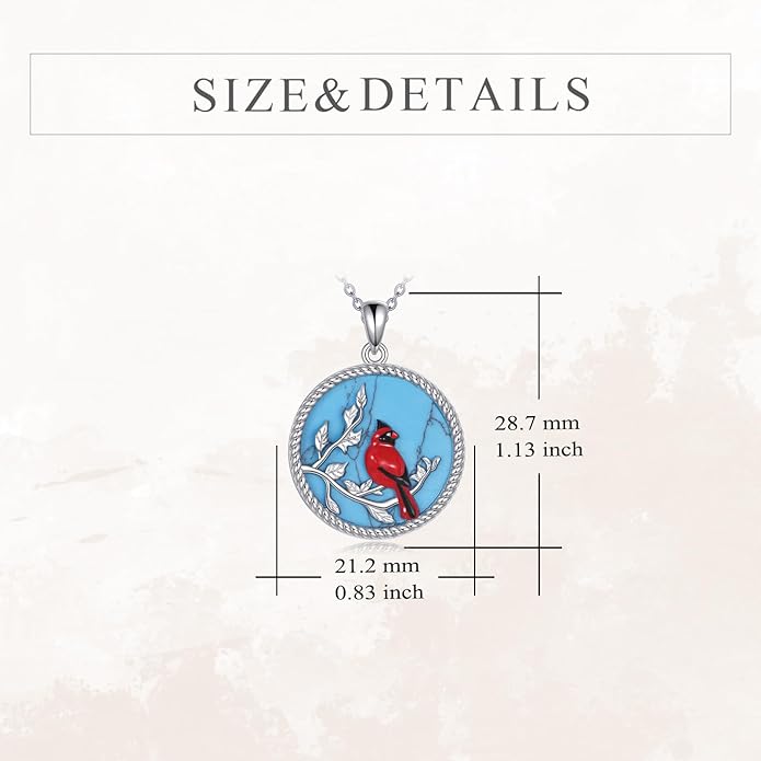 YFN 925 Sterling Silver Hummingbird/Cardinal/Cat Necklace for Women Animal Pendant with Adjustable 18"+2" Chain Jewelry Gift for Christmas, Valentine's Day, Mother's Day, Birthday-Gift Box Included
