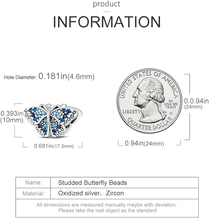 Parmuz 925 Sterling Silver Charm for Bracelet Necklace Dangle Love Mom Ocean travel Butterfly Party Charm Beads Pendants DIY Jewelry for Women