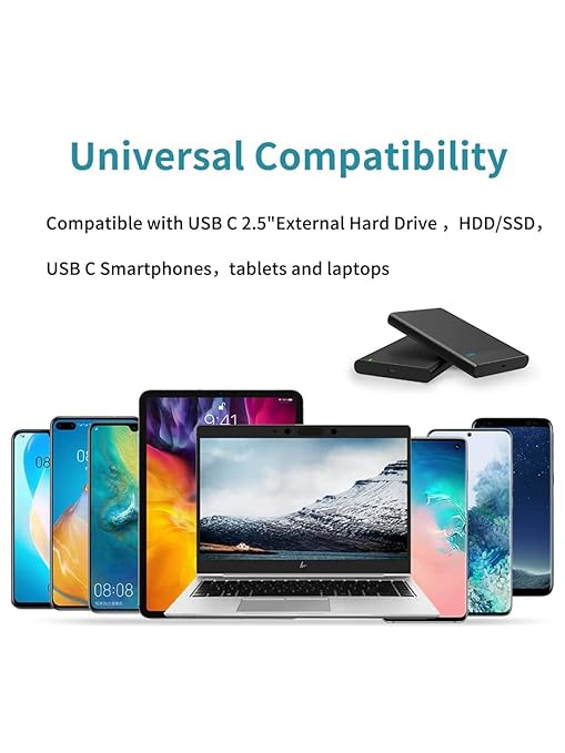 CableCreation 2-Pack USB C to USB A Cable 5FT,USB 3.1 USB 3.2 Gen2 10Gbps USB C Data Cable, Android Auto 3A for External SSD MacBook Pro iPad, Galaxy S24/S23, iPhone 16, 1.5m