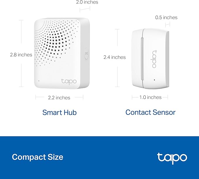 Tapo Door Sensor Starter KIT, Matter Compatible, 3X Smart Door Window Contact Sensor and 1x Smart Hub with Built-in Chime, Smart Automation, Real-Time Notification, T31 KIT