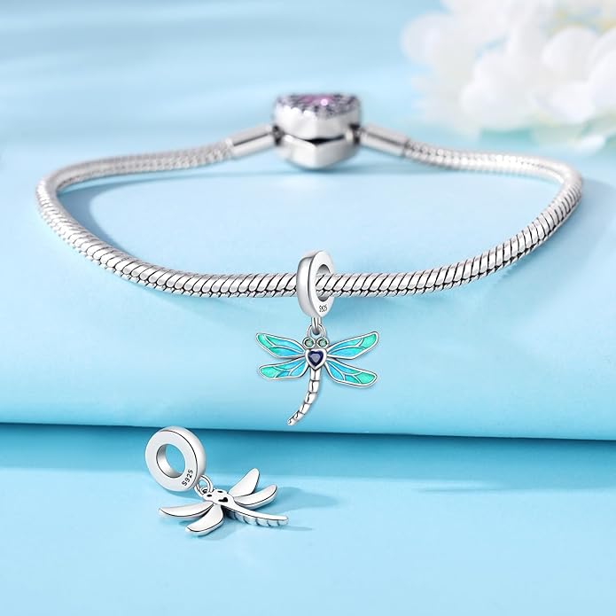 Cute Panda Animal 925 Sterling Silver Charms for Bracelets and Necklace Dangle Pendants Butterfly Elephant Dog Bead Jewelry Present for Women Family Friends