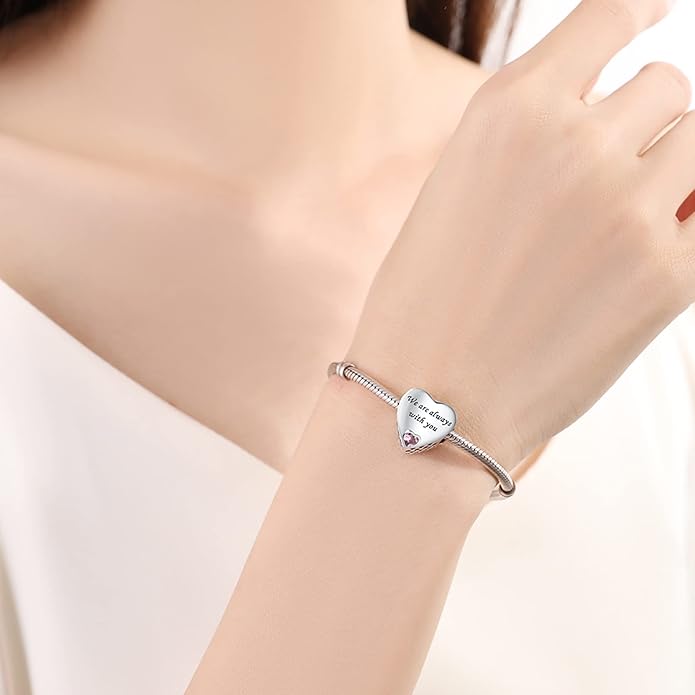 925 Sterling Silver Charms Fit Pandora Charms Bracelet I Love You to Infinity and Beyond Fit Wife Mother's Day Christmas Birthday Gift