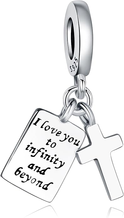 925 Sterling Silver Charms Fit Pandora Charms Bracelet God Has You In His Arms I Have You In My Heart Fit Wife Daughter Mother's Day Christmas Birthday Gift