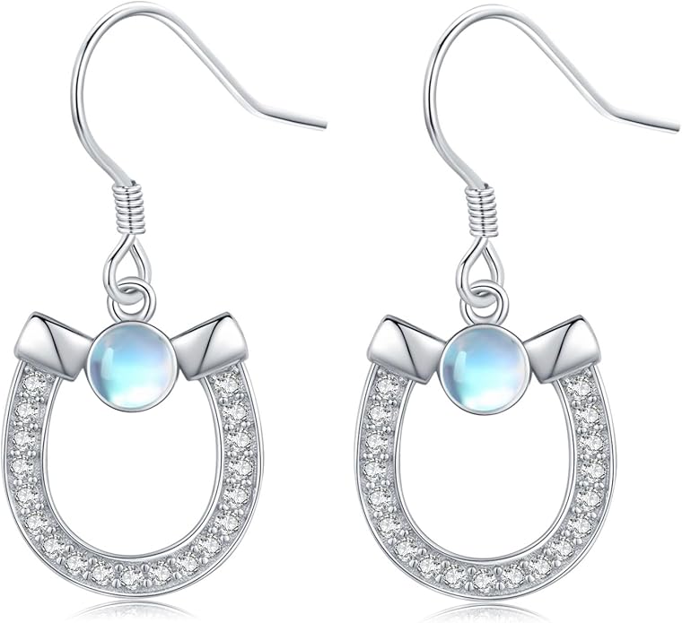 Western Earrings for Women 925 Sterling Silver Turquoise Western Country Dangle Drop Earrings Country Jewelry Gifts for Cowgirl Cowboy