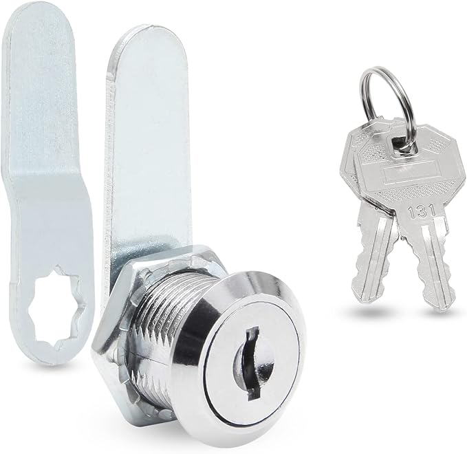 Uenhoy 6 Pack Cam Locks Keyed Alike, 5/8" (16mm) Set for Drawers, Mailbox, Tool Box, RV, File Cabinet Locks with Keys