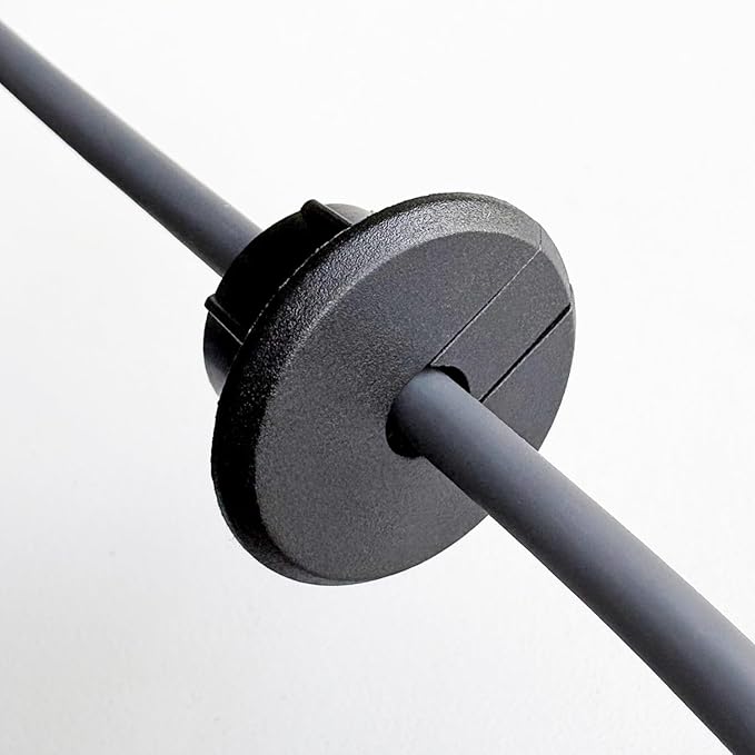 Wall Bushing Grommet for Starlink Dishy Router Ethernet Adapter Cable, Starlink Cable Routing Kit Feed-Through for 1 inch Wall Hole and Furnitures Wire Hole (Black, 4 Pack)