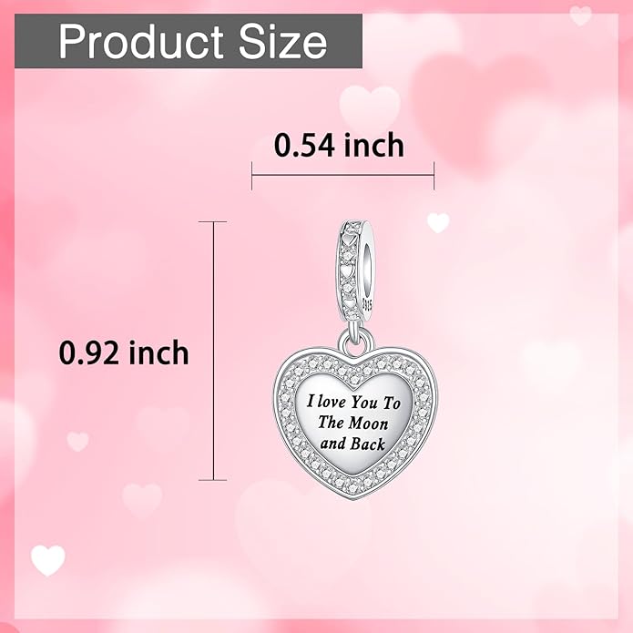 925 Sterling Silver Charms for Bracelets and Necklaces Charms for Women Fashion Jewelry for Women Friend and Mother