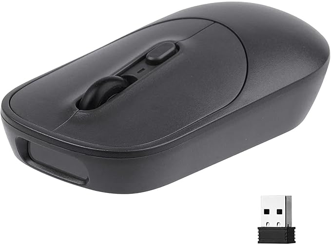 New Wireless Mouse Barcode Scanner, 2-in-1 Design 2D Handheld Barcode Scanner with Wireless Mouse Functions for POS System,Store,Supermarket, Warehouse.(Black)