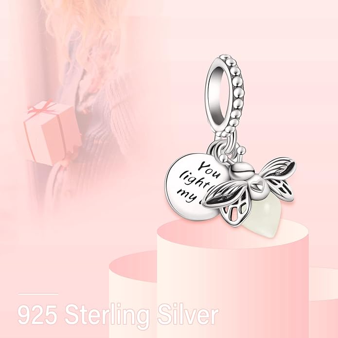 MITSOKU 925 Sterling Silver Charms for Bracelets Necklaces Animal prototype Pendant Safety Chain Dangle Pendants Beads Christmas Day Charms Jewelry Gift for Women