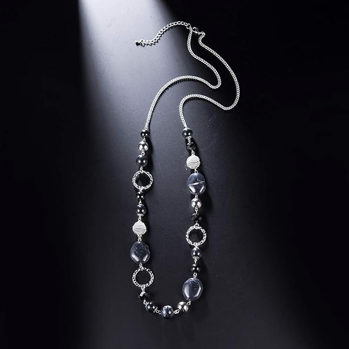 PEARL&CLUB Long Beaded Necklaces For Women - Sweater Chain Fashion Jewelry Necklace Gifts For Women