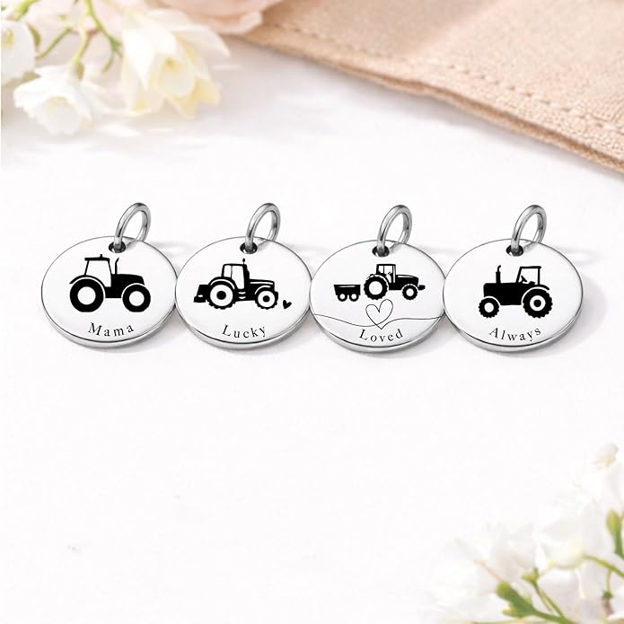SM Design Mama Animal Charm Set – Set of 4 Stainless Steel Charms – Motherhood & Family Keepsake Jewelry Charmss