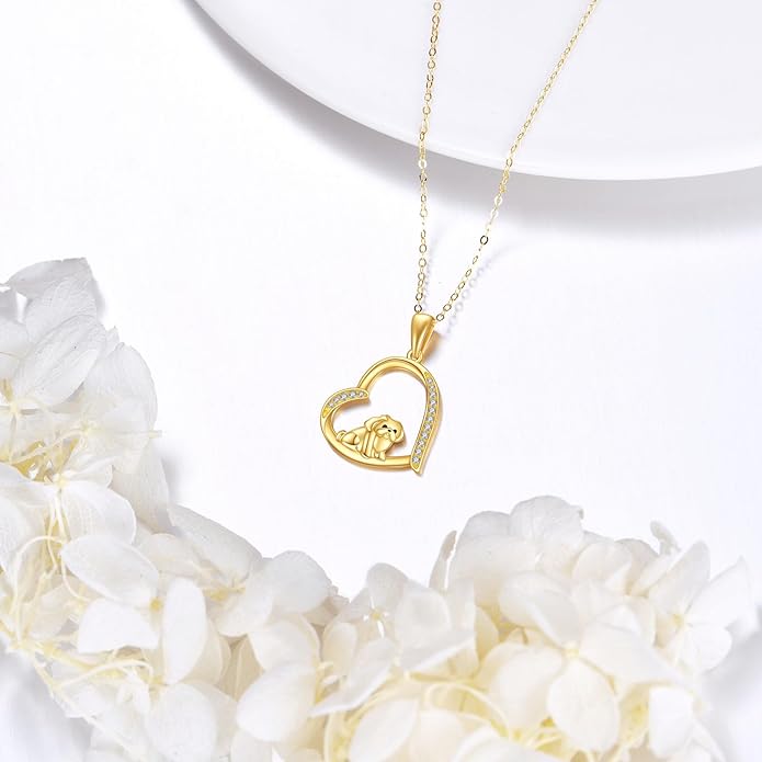 GEHN Hummingbird Necklace 14K Solid Gold Opal Hummingbird Pendant Necklace Hummingbird Jewelry Bird Gifts for Women Lover