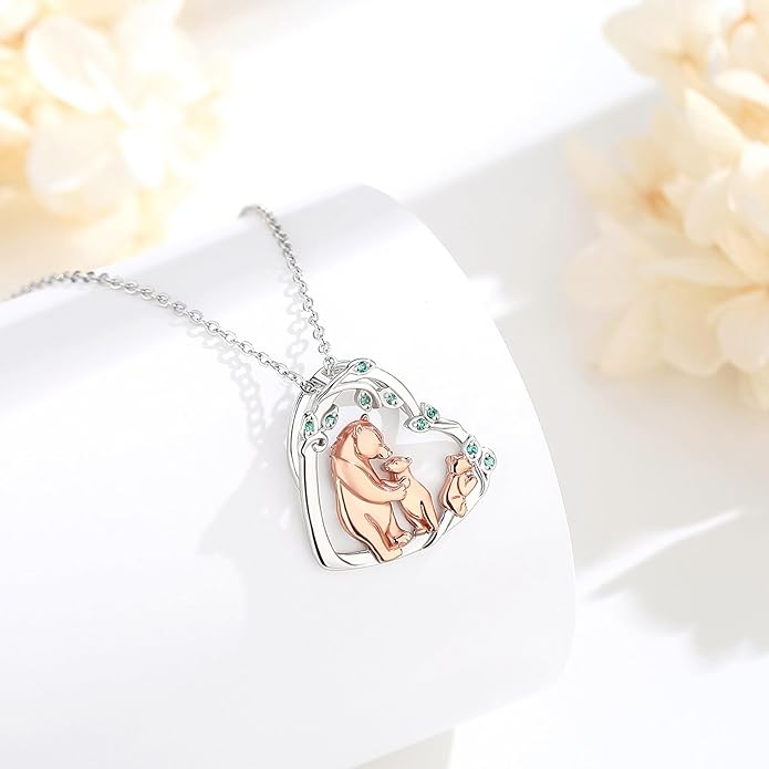 Vito 925 Sterling Silver Tree of Life Necklace for Women, Mother Tree Pendant for Mom Mother Necklace Mother's Day Jewelry Gift for Wife Grandma, 18/22 Inch Chain