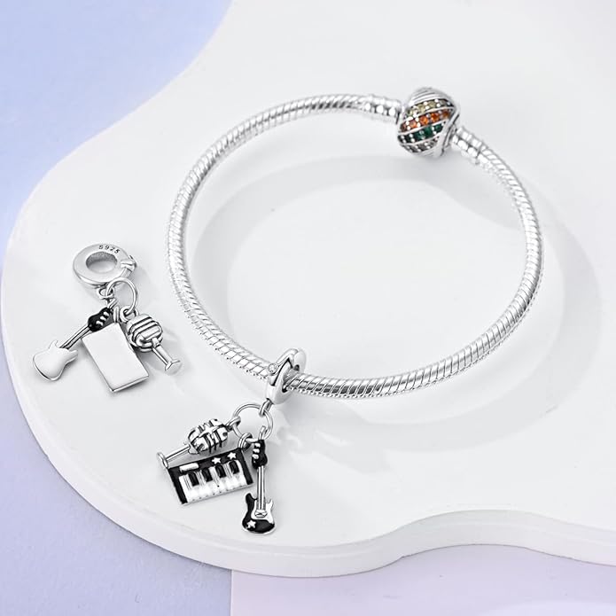 MULA 925 Sterling Silver Charms for Bracelets and Necklaces Airplane Passport Dangle Pendants Beads Butterfly Dragonfly Charms Jewelry Charm for Women