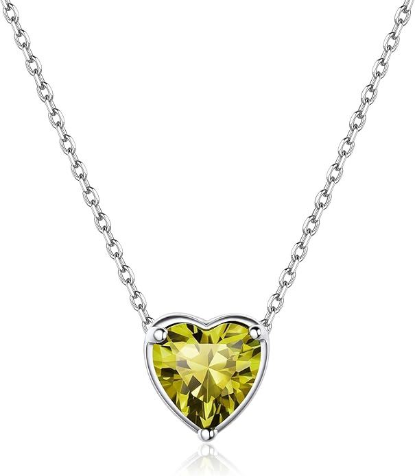 ChicSilver 925 Sterling Silver 12 Months Sparkling Round Cut Created Birthstone Pendant Necklace, 16 Inch Rolo Chain