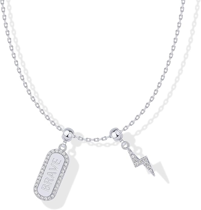 PAVOI 14K Gold Plated Dainty Necklace with Charms Set - Hypoallergenic Adjustable Chain Gold Charm Necklace for Women - Small Motif & Mantra 2 and 3-Pack Removable Pendants - Cute Jewelry Gifts