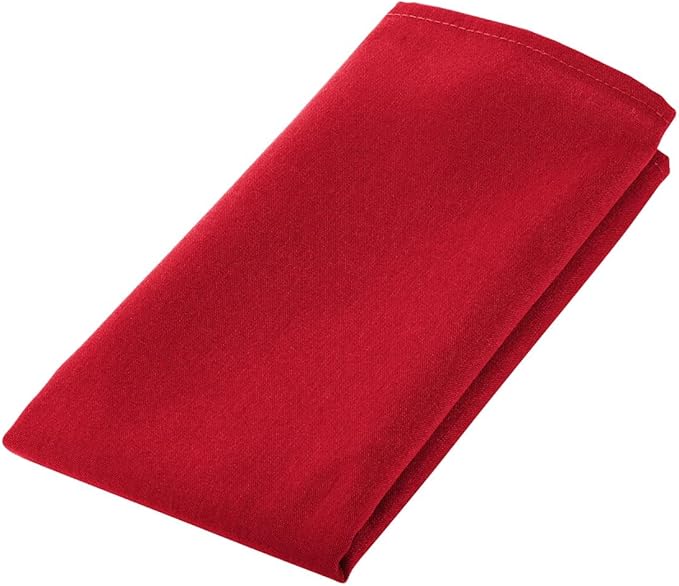 TARAN LIVING Cloth Napkins Solid Red Napkin Pack of 12 Daily Use 100% Cotton Dinner Napkins Holiday Napkin Cloth Table Napkin Soft Washable Reusable Napkin Set - 18x18 Inch