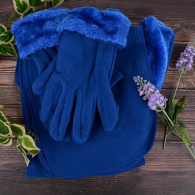 boxed-gifts Women's Warm Fleece Winter - Women's Hat and Glove Set + Hats Gloves Scarves for Women