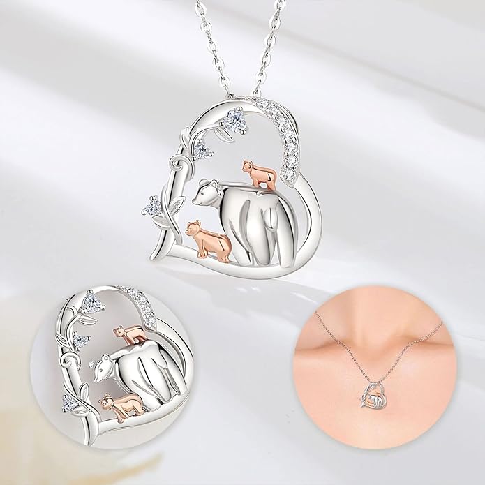Vito 925 Sterling Silver Tree of Life Necklace for Women, Mother Tree Pendant for Mom Mother Necklace Mother's Day Jewelry Gift for Wife Grandma, 18/22 Inch Chain
