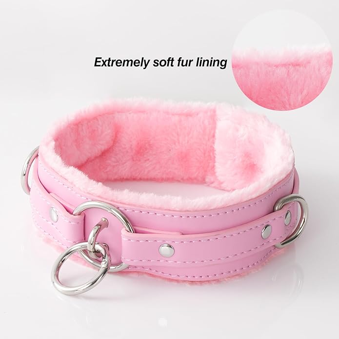 Choker Collar for Women, Gothic Punk Neckace Fashion Jewerly Adjustable Leather Collar with Alloy Buckle
