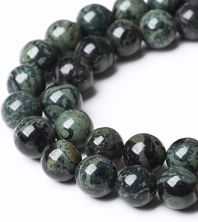 4mm 90pcs Natural Kambaba Jasper Beads Round Loose Energy Healing Stone Beads for Jewelry Making DIY Bracelet 15 Inch (Kambaba Jasper, 4mm)