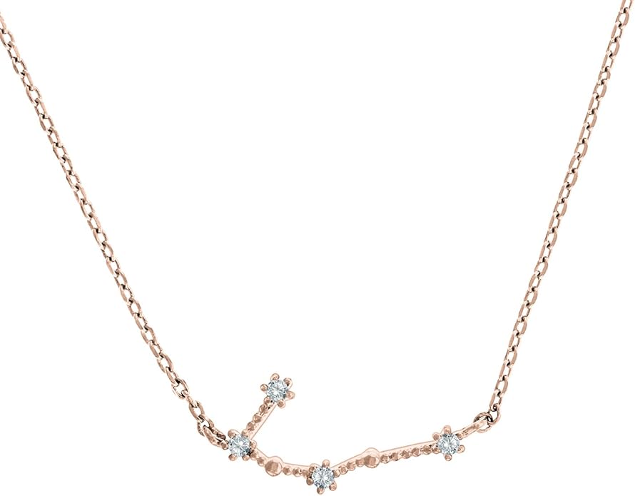 PAVOI 14K Gold Plated Astrology Constellation Horoscope Zodiac Necklace 16-18"