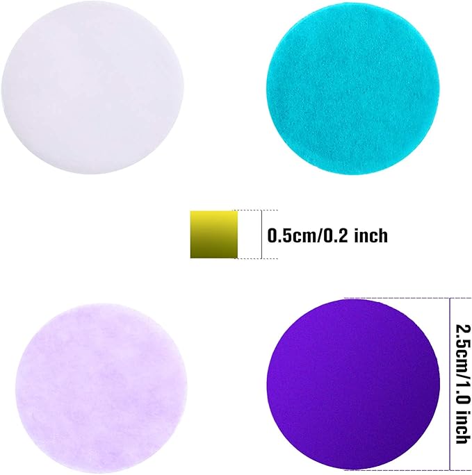 TecUnite Round Tissue Paper Table Confetti Dots for Wedding Birthday Party Decoration, 1.76 oz(Purple Teal Confetti,2.5 cm)