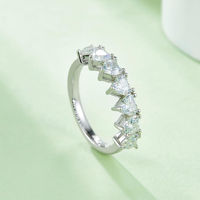 14K Gold 2.1 Carat Diamond Engagement Ring | Heart-Shaped VVS1 D-color Flawless Cut | Chic Starry Wedding Jewelry