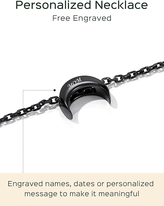 ChicSilver Personalized 925 Sterling Silver Dainty Small Heart/Star/Moon/Dot/Triangle Pendant Necklace for Women, Silver/Gold/Rose Gold/Black (with Gift Box)