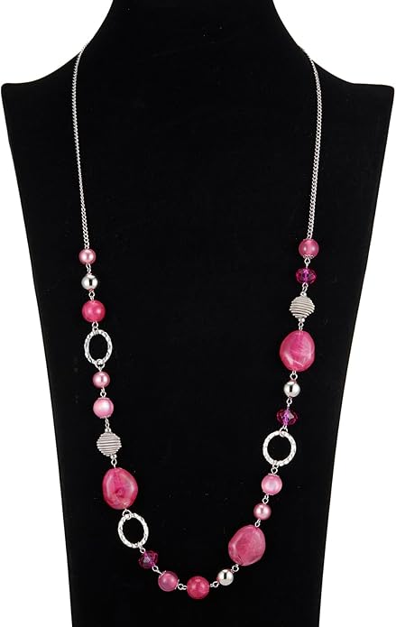 PEARL&CLUB Long Beaded Necklaces For Women - Sweater Chain Fashion Jewelry Necklace Gifts For Women