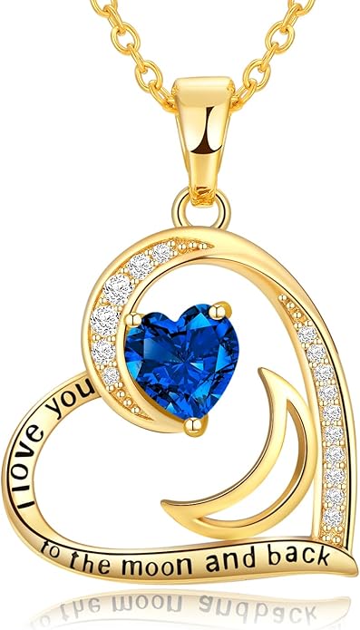 Heart Gold Necklace for Women Birthday Gifts for wife Jewelry for Wife Necklace for Girlfriend Mom Daughter Gold Jewelry for Women