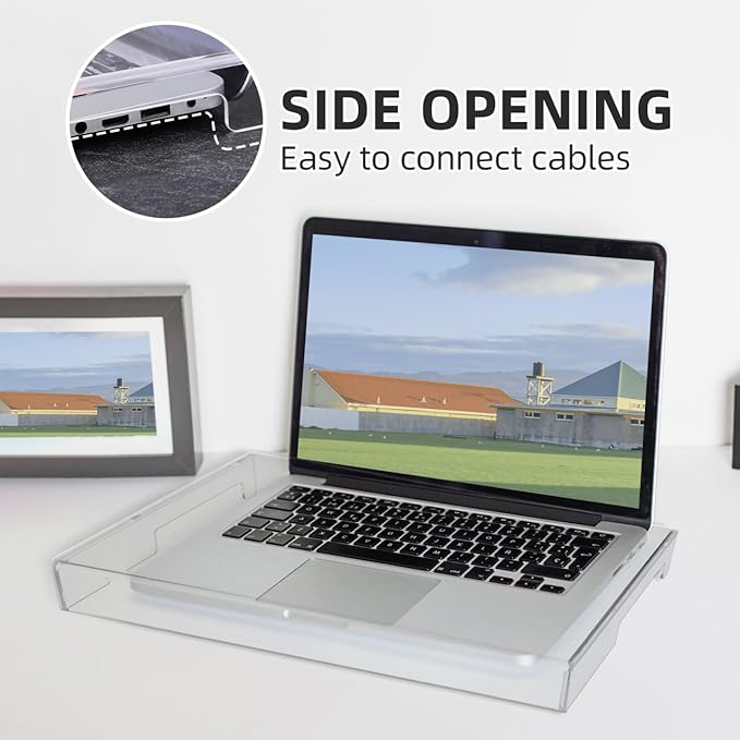 Veemoon Computer Acrylic Keyboard Cover Clear Mechanical Keyboard Dust Cover Computer Transparent Protector Protective Case 15.6inch Laptop Mouse