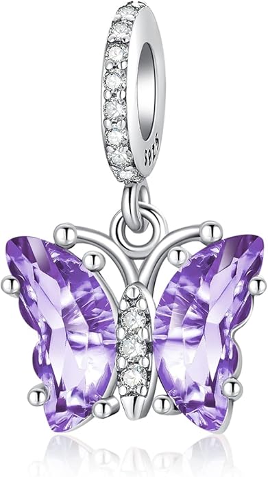 Birthday Fashion Love Heart Dangle Charm 925 Sterling Silver Charms fits Bracelets and Necklace Pendant Bead Charms Jewelry Present for Women Family Friends