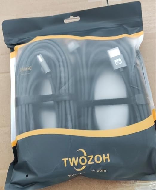 Twozoh Flexible & Slim Long HDMI Cable 30FT 2 Pack, Ultra Thin HDMI Cord Supports High Speed 4K@60Hz 18gbps 2160P/1080P