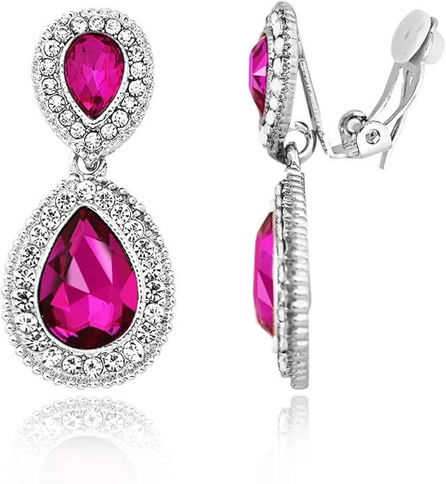 Spinningdaisy Clip On Earrings for Women | Non Pierced Earrings for Wedding