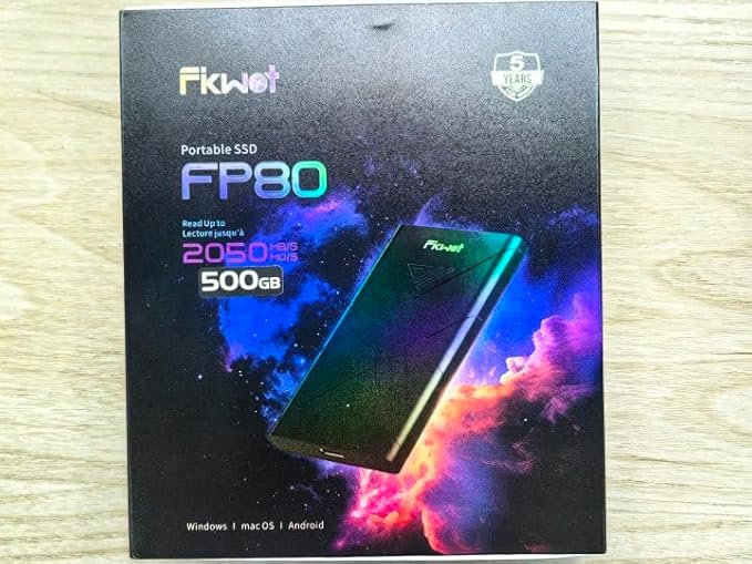 2TB External SSD, Portable SSD, Up to 2000MB/s, USB 3.2 Gen2x2 External Solid State Drives, Compatible with Smart TV, PS5/PS4(Pro), iPhone 15/16, Xbox, Mac & Windows and Other Devices(FP80)