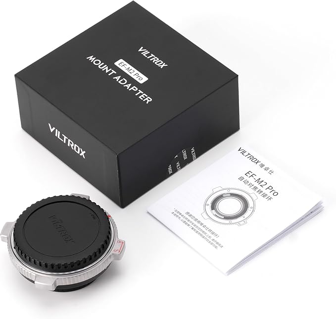 VILTROX EF-M2 Pro Lens Mount Adapter Auto Focus 0.71x Reducer Speed Booster with Security Lock Compatible with Canon EF Mount Lens to M4/3 Camera GH4 GH5 GH5S GF6 GX85 GX7 Olympus E-M5 E-M10 E-PL5