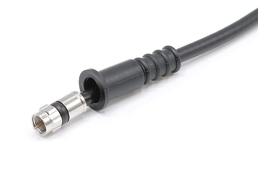 THE CIMPLE CO Coaxial Cable Weather Boot - RG6 Connectors RG59 Ends Coaxial Boots - Weatherproof (Black) - Pack of 4