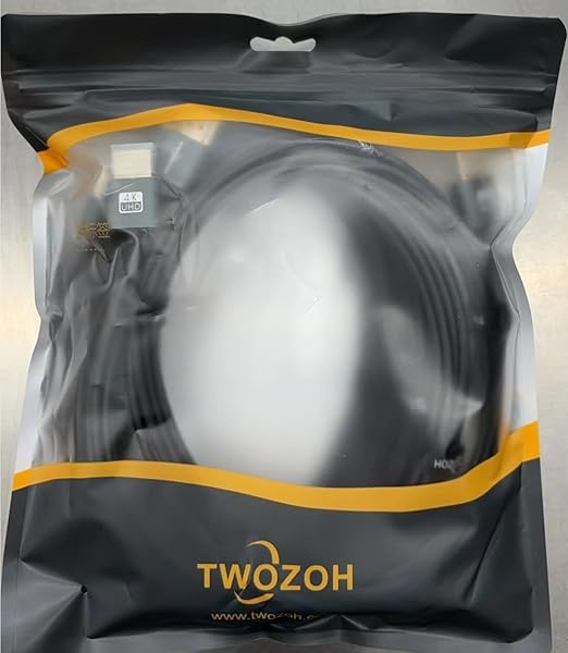Twozoh Slim 4K HDMI Cable 10FT 5 Pack, Ultra Thin & Flexible Skinny HDMI to HDMI 2.0 Cord Support 4K/60HZ 18gbps Laptop, Monitor, PS5, PS4, Xbox One, Fire TV