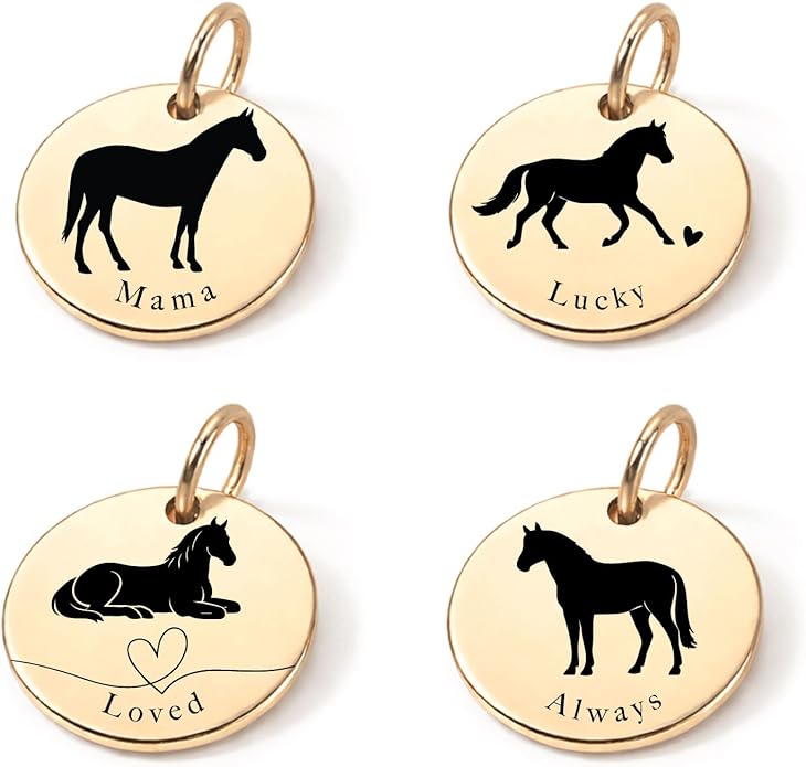 SM Design Mama Animal Charm Set – Set of 4 Stainless Steel Charms – Motherhood & Family Keepsake Jewelry Charmss