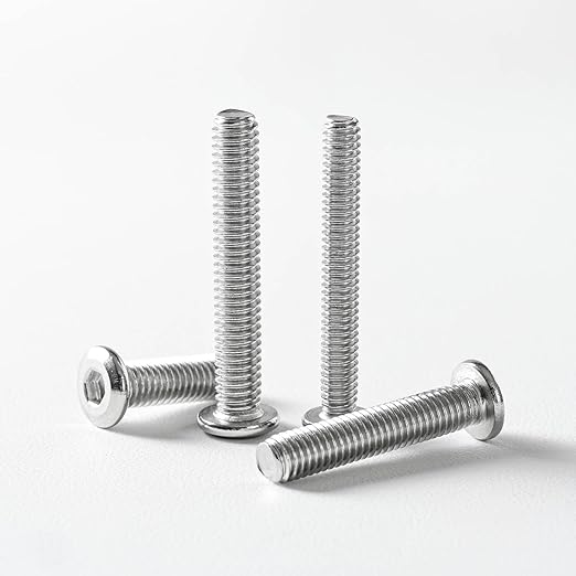 5/16-18 x 3" (10 Pack) Flat Head Hex Socket Cap Screws Bolts, 304 Stainless Steel 18-8, Hex Drive, Bright Finish, Fully Machine Thread