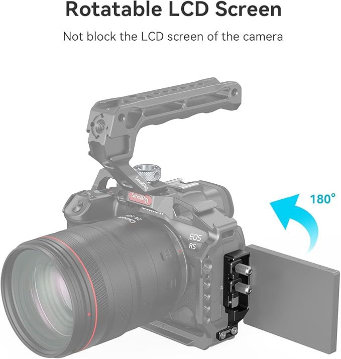 SmallRig Cable Clamp for HDMI and USB-C for Canon R5 / R6 / R5 C Cage 2982/3464 and R6 Mark II Camera Cage 4159-2981