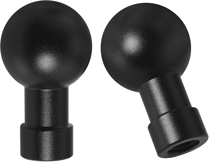 2PCS Ball Head to 1/4 Female Photo Bracket Conversion Accessories Aluminium Alloy 17mm Direct Broadcast Bracket Accessories Mobile Phone Mounting Bracket for Camera Mobile Phone GPS
