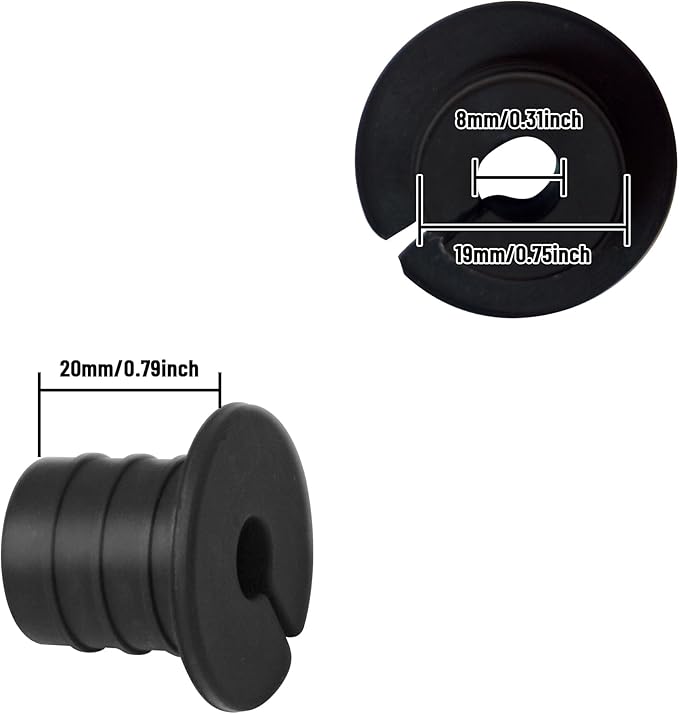 Cable Grommet Routing Kit for Starlink for 3/4 inch Wall Hole, Starlink Accessories, Silicone Cable Wall Pass, Starlink Anti-Slip Wall Grommets for Cables (3/4 inch) 2 Pcs